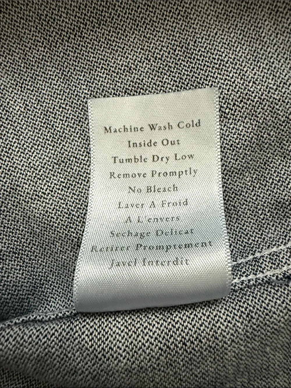Frank & Eileen Navy and Heather Gray Shirt Panel - Picture 5 of 5